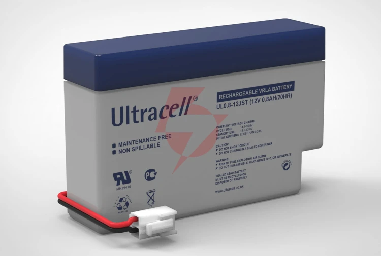 Akumulator agm ultracell ul 12v 0.8ah (terminal jst)