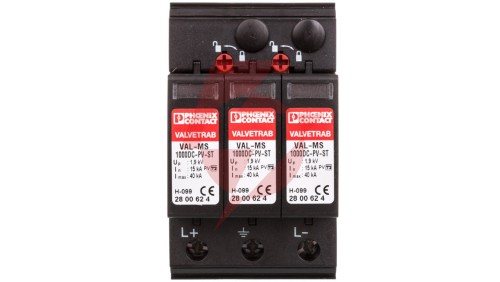 Ograniczniki przepięć typu 2 dla systemów fotowoltaicznych DC VAL-MS 1000DC-PV/2+V