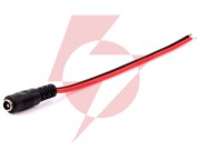 Gniazdo zasilające na przewodzie 2.1/5.5mm