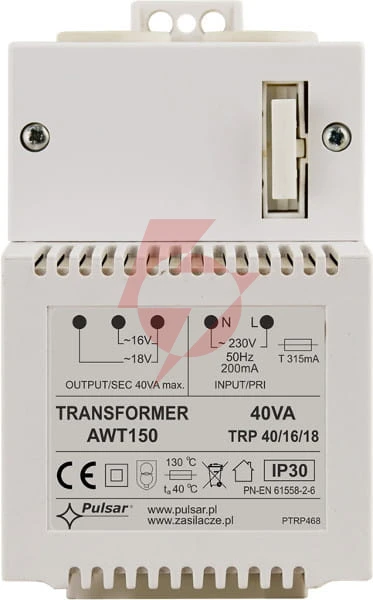 Transformator pulsar awt150 40va/16v/18v trp