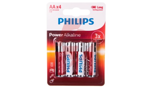 Bateria alkaliczna LR6 / AA 1,5V POWER ALKALINE LR6P4B/10 /blister 4szt./