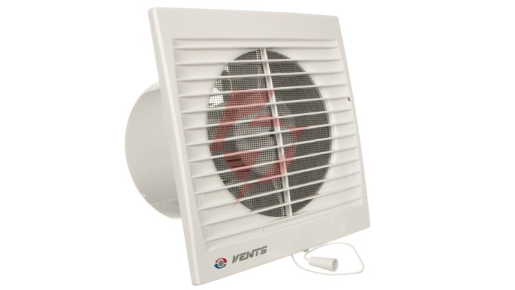 Wentylator domowy fi 125 230V 16W 180m3/h 35dB ścienny z wyłącznikiem sznurkowym (STYL WP) 125SV