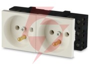Gniazdo 2m elektryczne podwójne