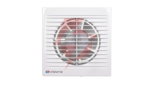 Wentylator domowy fi 125 230V 16W 180m3/h 35dB ścienny z wyłącznikiem czasowym (STYL WC) 125ST