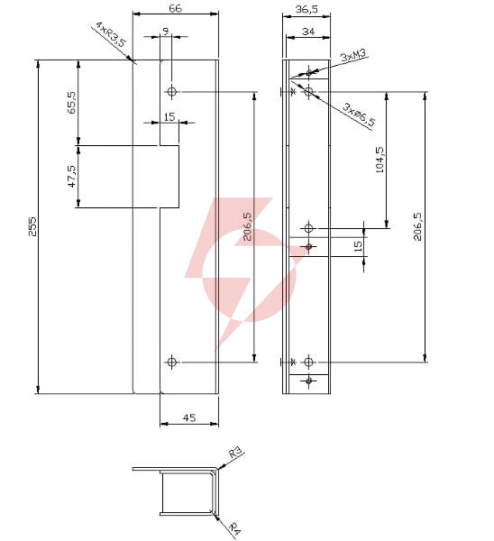 Kaseta elektra surowa r3, r4, r5; 3378
