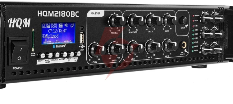 Wzmacniacz hqm2180bc radio fm/mp3/bluetooth 180w