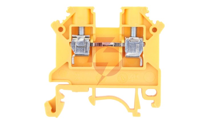 Złączka szynowa 2-przewodowa 4mm2 żółta NOWA ZSG 1-4.0Nz 11321314