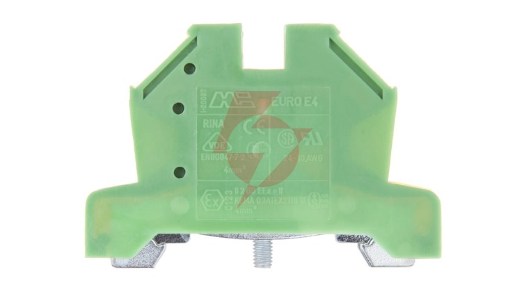 Złączka szynowa ochronna 4mm2 zielono-żółta 2,5/4 43454