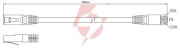 Patchcord kat5e utp 1m żółty