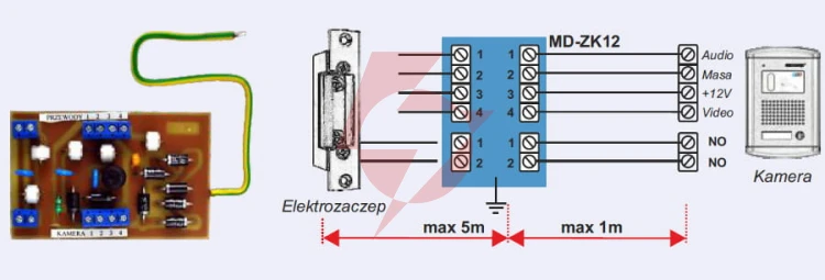 Moduł zabez. kamery commax md-zk12; 4589