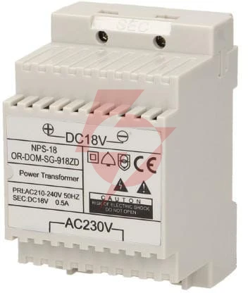Zasilacz na szynę din 18v dc 0,5a orno or-dom-sg-918zd do sg-918, sl-924