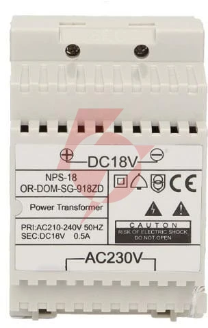Zasilacz na szynę din 18v dc 0,5a orno or-dom-sg-918zd do sg-918, sl-924