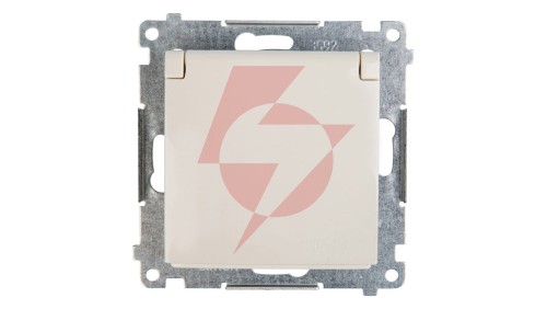 Simon 54 Gniazdo pojedyncze z/u 16A IP44 kremowe DGZ1BUZ.01/41