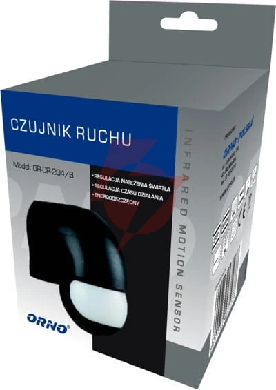 Czujnik ruchu podczerwieni orno or-cr-204/w biały