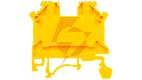 Złączka szynowa 2-przewodowa 2,5mm2 żółta NOWA ZSG 1-2.5Nz 11221314