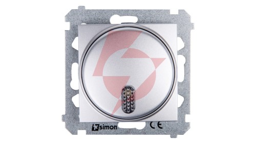 Simon 54 Dzwonek elektroniczny 70dB IP20 srebrny mat DDS1.01/43