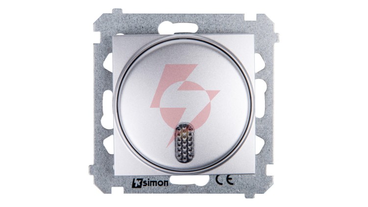 Simon 54 Dzwonek elektroniczny 70dB IP20 srebrny mat DDS1.01/43
