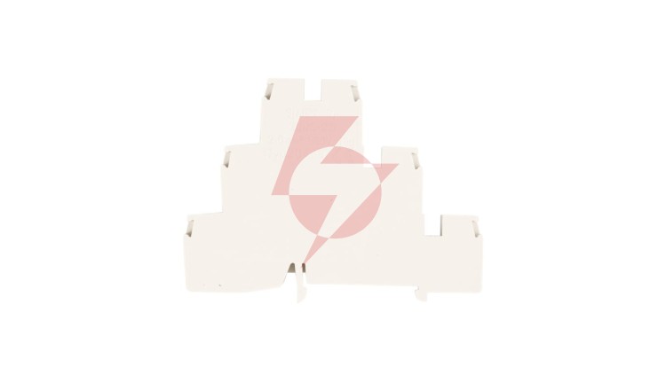 Złączka szynowa 3-piętrowa 2,5mm2 szara L/L/L ZUW 3-2.5 13204312