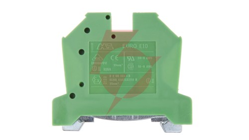 Złączka szynowa ochronna 10mm2 zielono-żółta 10 43458