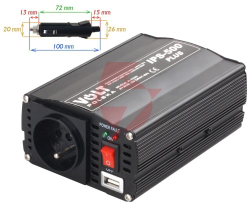 Przetwornica volt polska ips-500 plus 24v / 230v 350/500 w