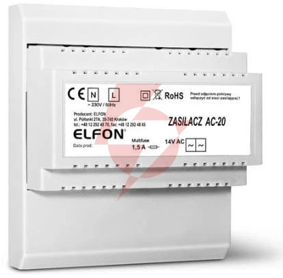 Zasilacz ac-20 1,5a elfon optima
