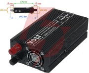 Przetwornica volt polska sinus 600 12v / 230v 300/600w