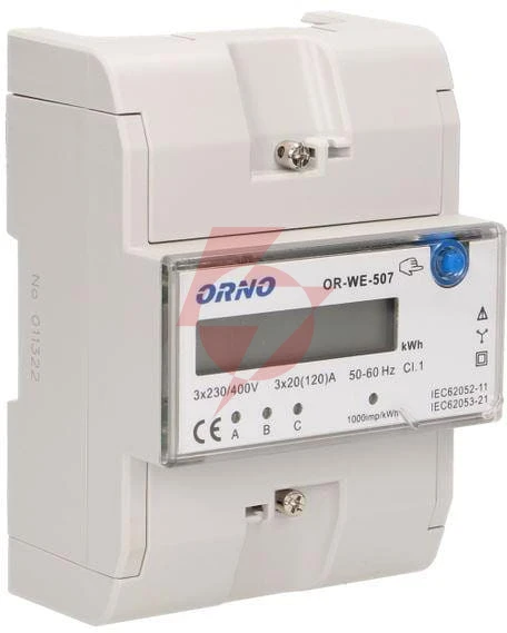 Wskaźnik zużycia energii orno or-we-507 3-fazowy