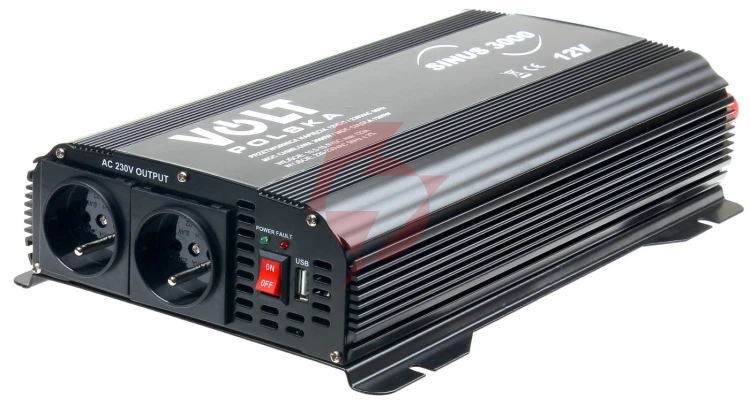 Przetwornica volt polska sinus 3000 12v / 230v 1500/3000w