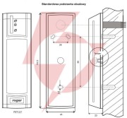 Czytnik zbliżeniowy roger prt12lt-bk