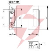 Zaczep elektra r4 z pam. z blok. symetr. 24v; 7544