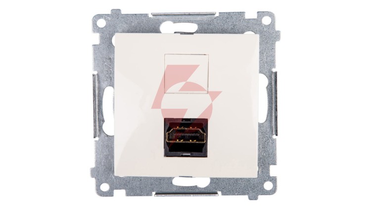 Simon 54 Gniazdo HDMI kremowe DGHDMI.01/41