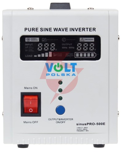 Przetwornica volt polska sinuspro-500e 12v 350/500w