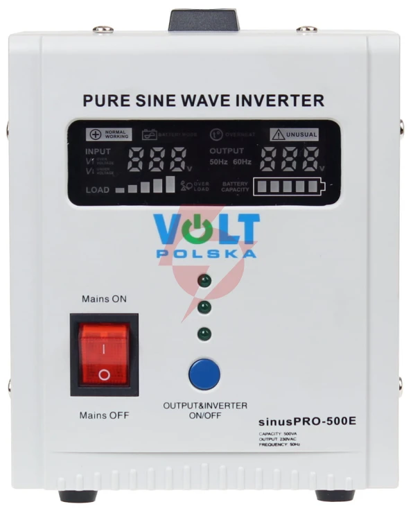 Przetwornica volt polska sinuspro-500e 12v 350/500w