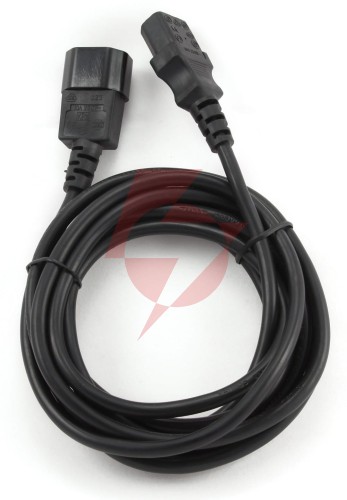 Przedłużacz kabla zasilającego vde iec 320 c13 / c14 3m lanberg