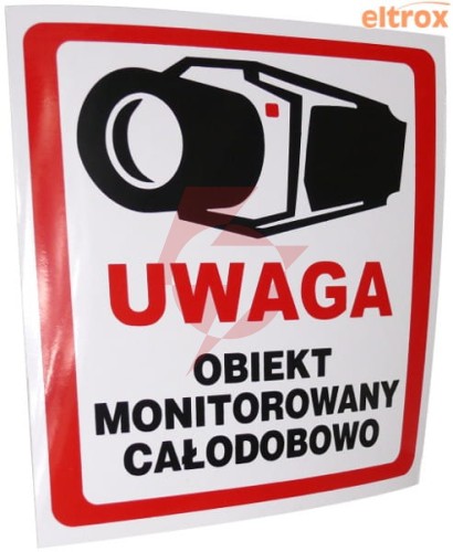 Naklejka obiekt monitorowany 10x10 8332