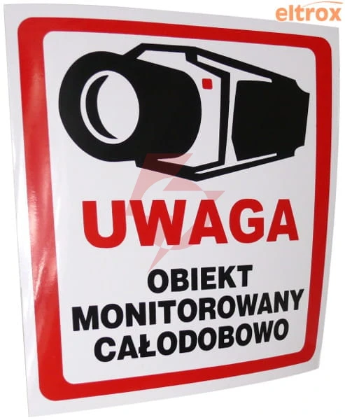 Naklejka obiekt monitorowany 10x10 8332