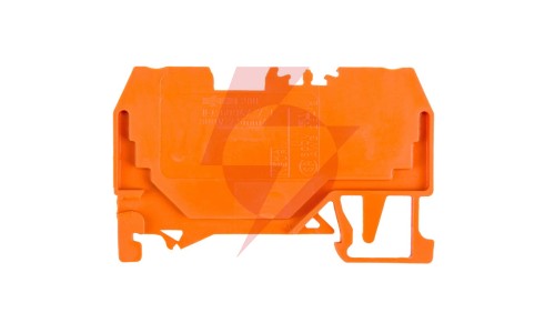 Złączka szynowa 2-przewodowa 2,5mm2 pomarańczowa 280-902