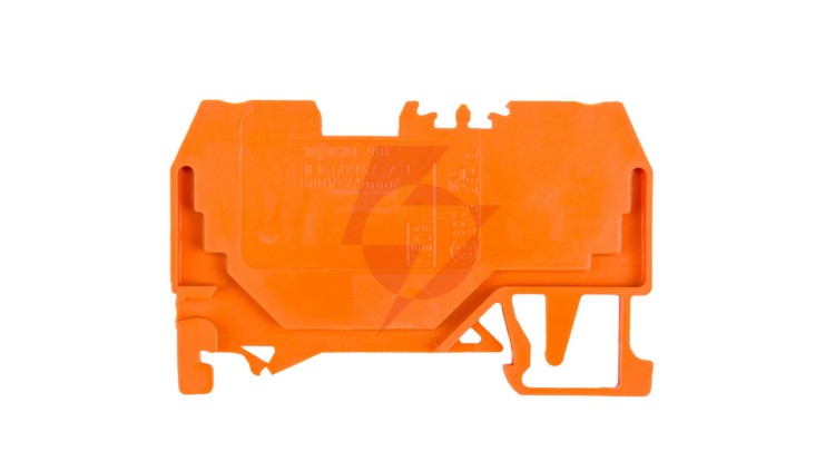 Złączka szynowa 2-przewodowa 2,5mm2 pomarańczowa 280-902
