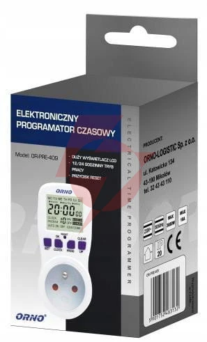 Programator czasowy orno or-pre-409