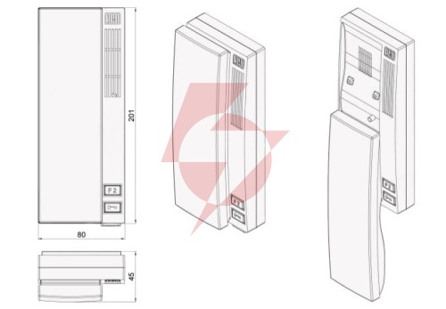 Aco ins-up720b unifon - hold, 1-przycisk; 9313