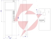 Aco ins-mpr 4” monitor inspiro - kolorowy cyfrowy 4” do systemów videodomofonowych