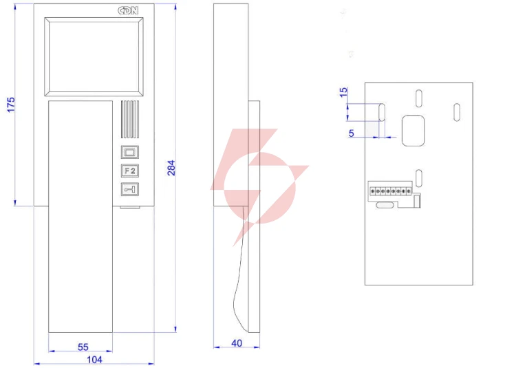 Aco ins-mpr 4” monitor inspiro - kolorowy cyfrowy 4” do systemów videodomofonowych