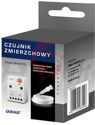 Czujnik zmierzchowy or-cr-233 orno z sondą 