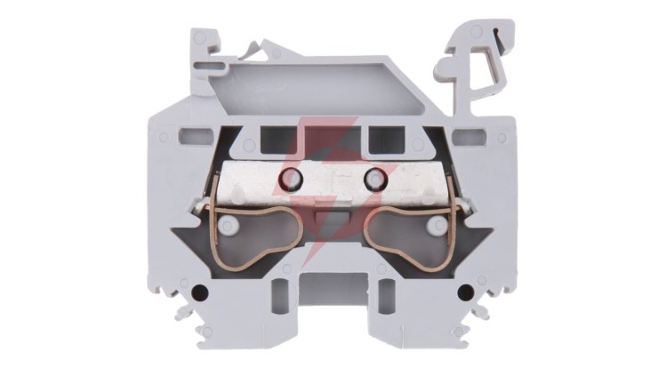 Złączka szynowa 2-przewodowa 10mm2 szara 284-101