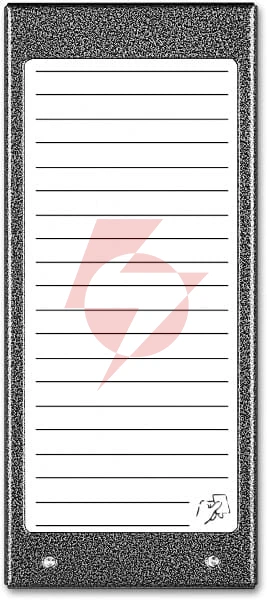 Aco cdn-17nacc gr podświetlany panel listy lokatorów (ok. 17 wpisów)