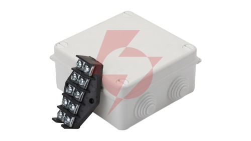 Puszka hermetyczna n/t PK-4 135x135x65mm z zaciskiem 5x10mm2 IP55 biała 0233-01