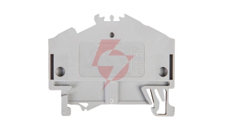 Złączka szynowa 3-przewodowa 2,5mm2 szara 280-641