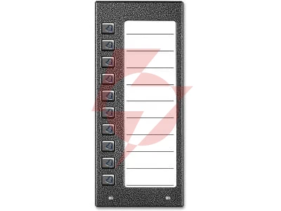 Aco cdn-10np gr podświetlany panel listy lokatorów z 10 przyciskami