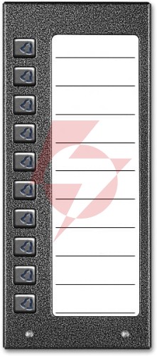 Aco cdn-10np gr podświetlany panel listy lokatorów z 10 przyciskami