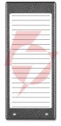Aco cdn-17n st (w) podświetlany panel listy lokatorów (ok. 17 wpisów)